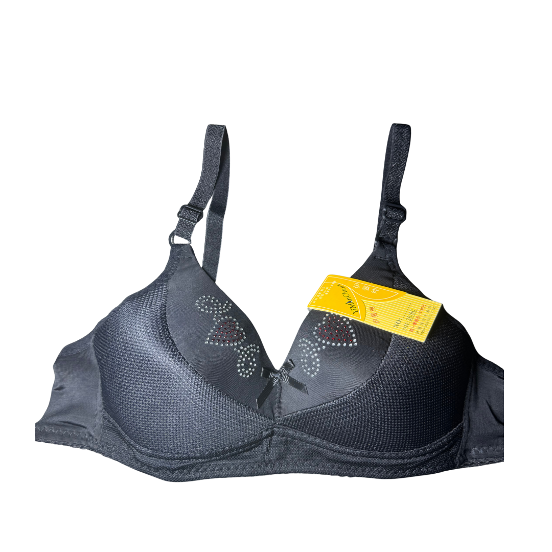 Women’s Padded Microfiber Soft Bra with Comfort U-Design