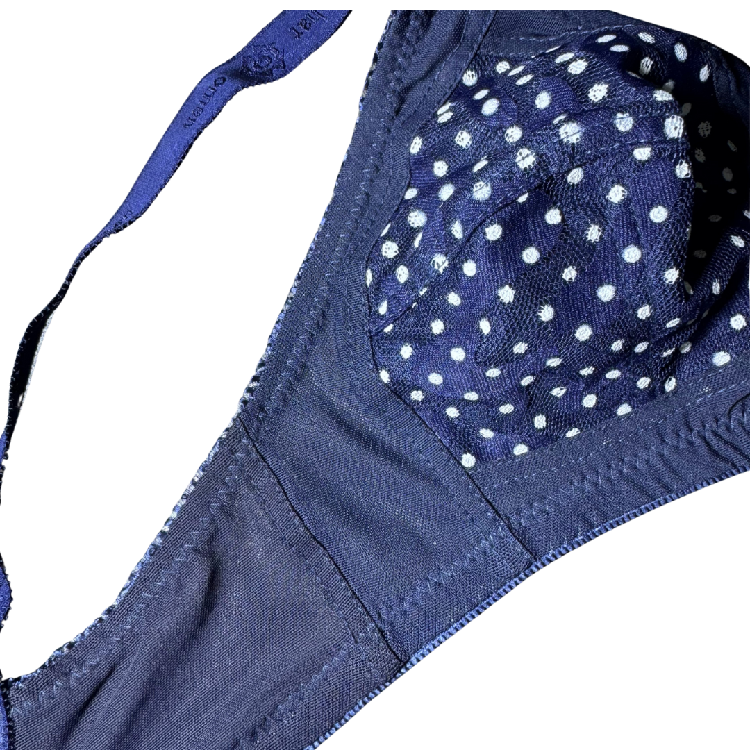 Classic Polka Dot Bra – Soft & Non-Wired Comfort
