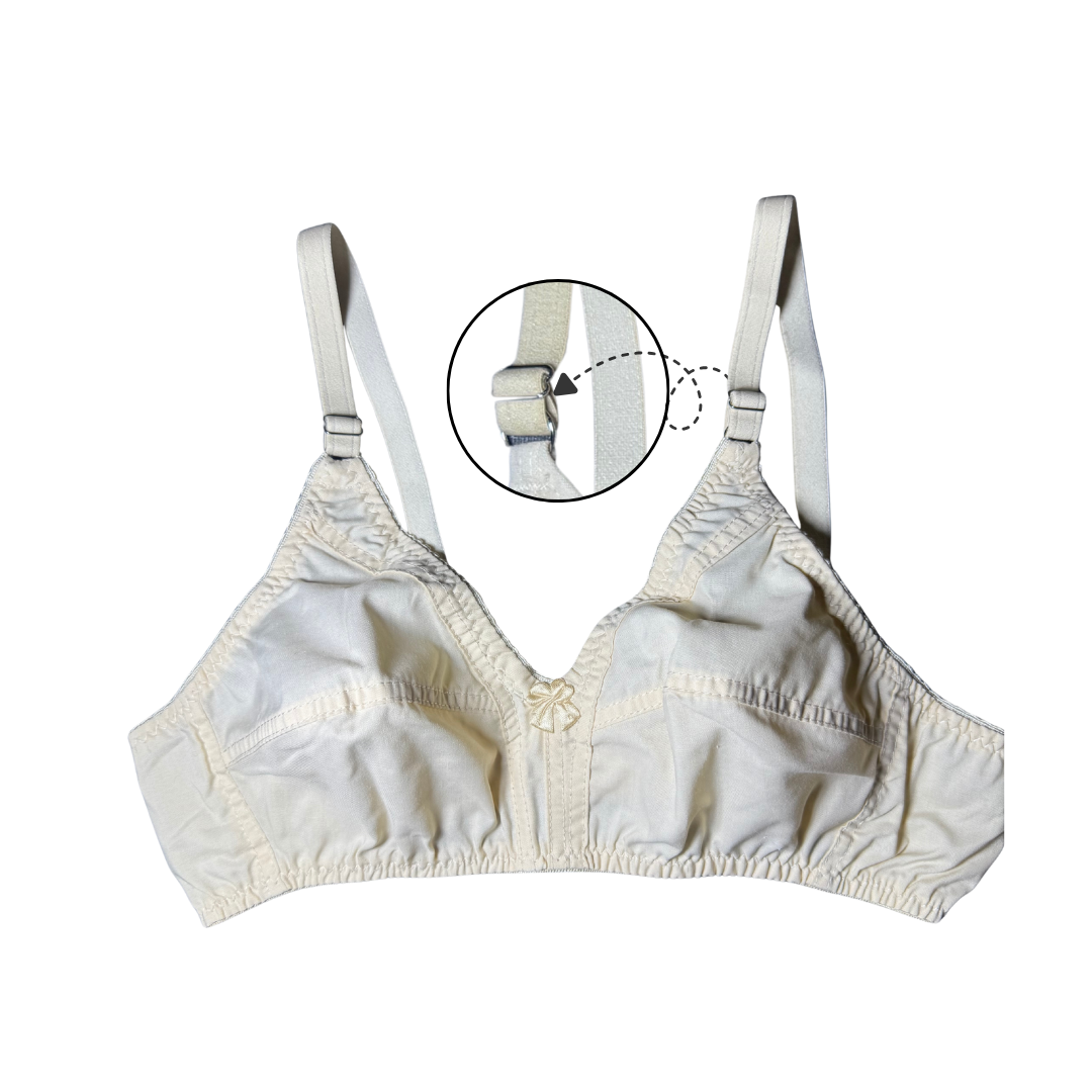 Plain Cotton Bra – Non-Wired, Non-Padded