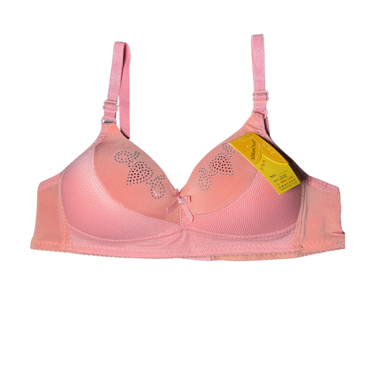 Women’s Padded Microfiber Soft Bra with Comfort U-Design