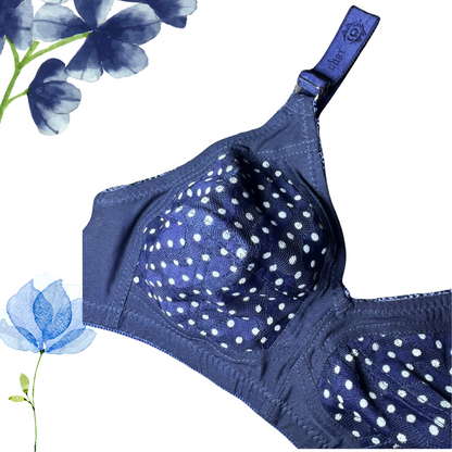 Classic Polka Dot Bra – Soft & Non-Wired Comfort