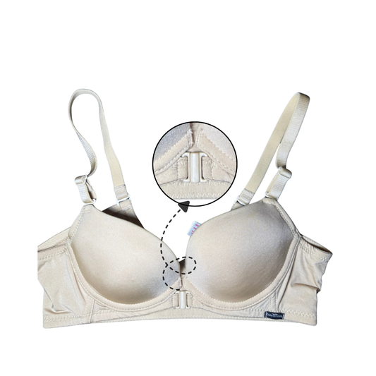 Microfiber Front Open  Soft Padded Bra