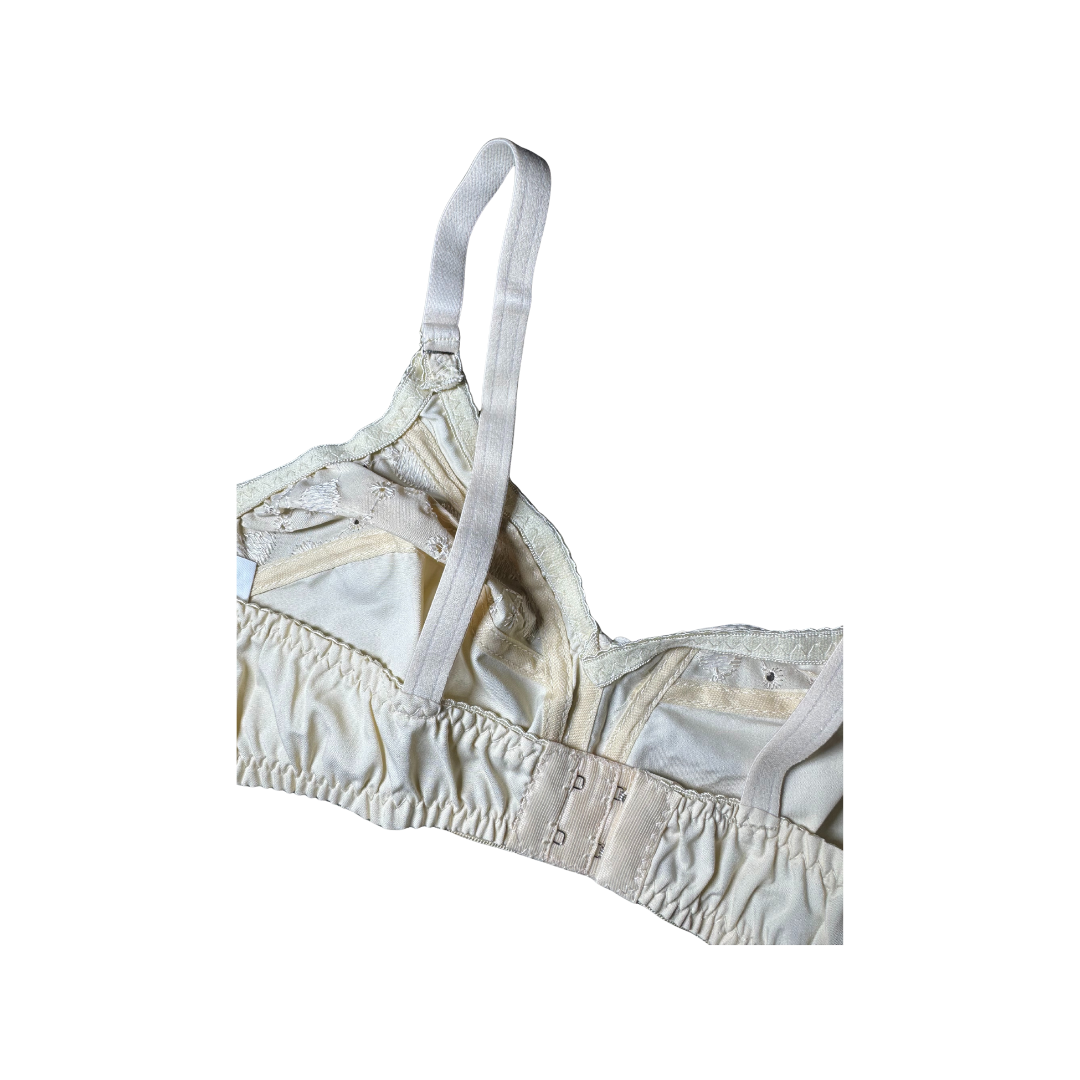 Cotton Cross Bra – Non-Padded, Non-Wired, Embroidered