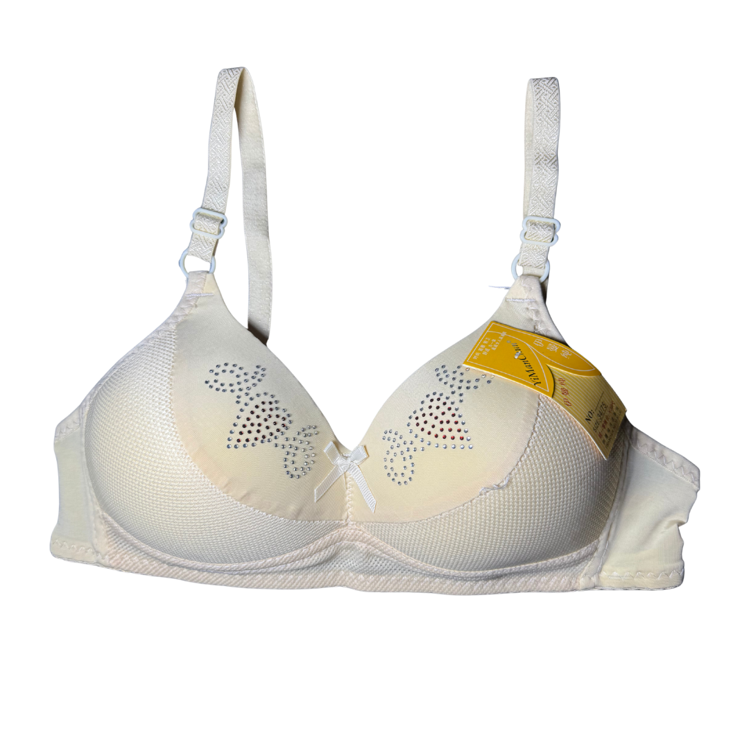 Women’s Padded Microfiber Soft Bra with Comfort U-Design