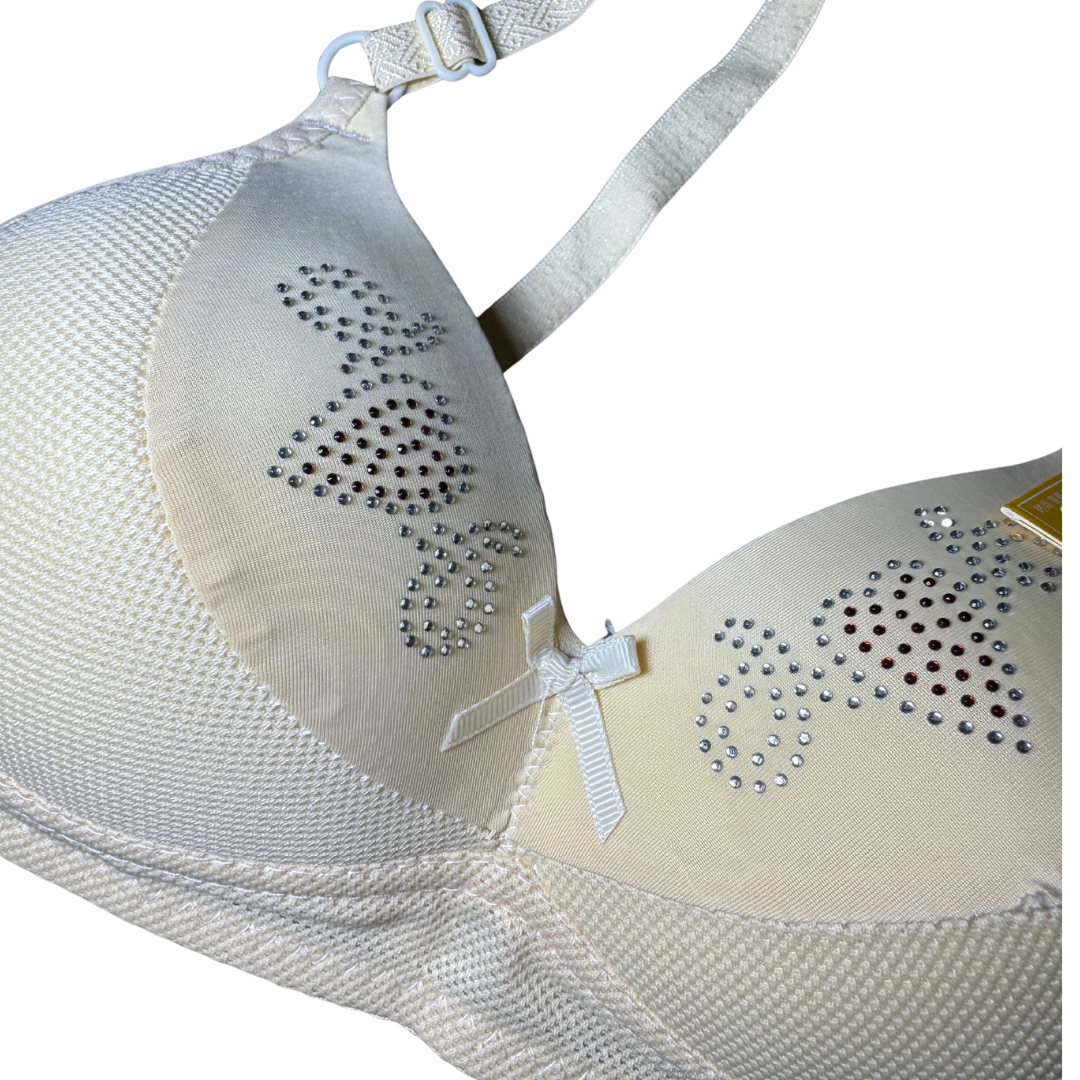 Women’s Padded Microfiber Soft Bra with Comfort U-Design