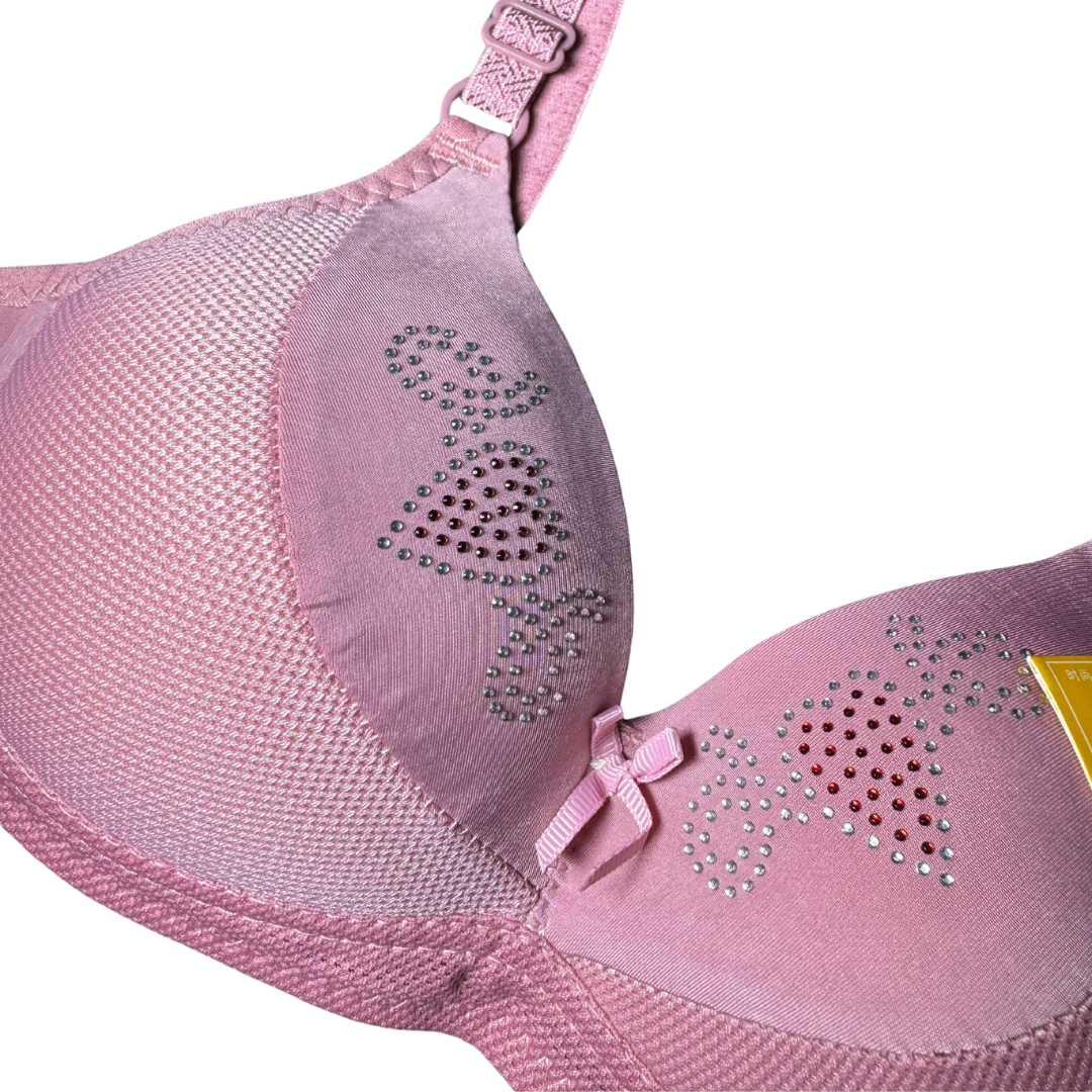 Women’s Padded Microfiber Soft Bra with Comfort U-Design