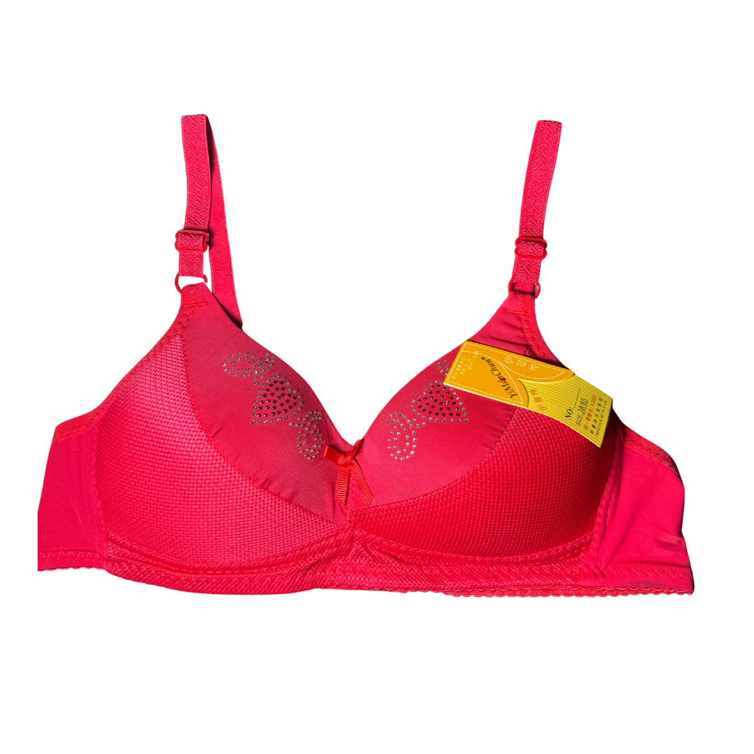 Women’s Padded Microfiber Soft Bra with Comfort U-Design