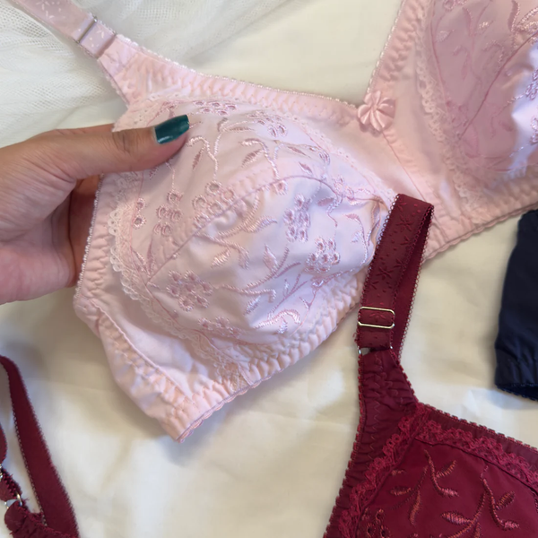 Basic Cotton Chikan Bra